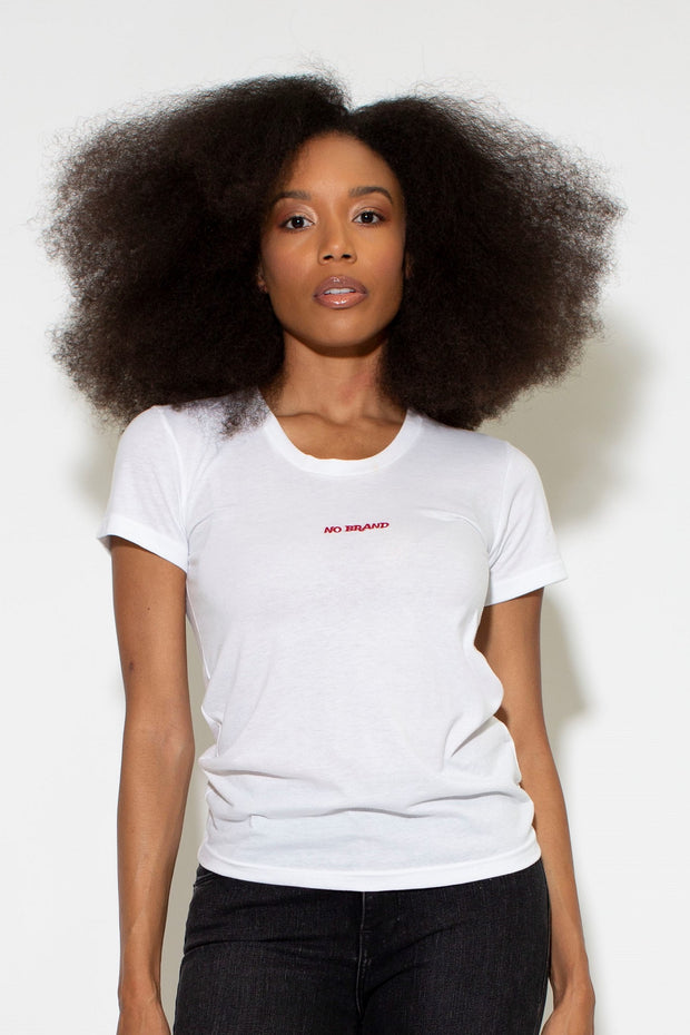 Women Logo  Short Sleeve Shirt - WHITE