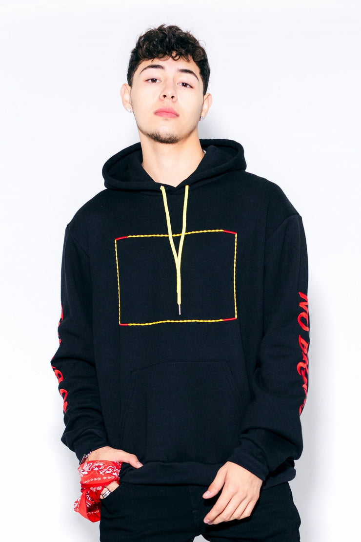 men's premium box logo hoodie sweatshirt