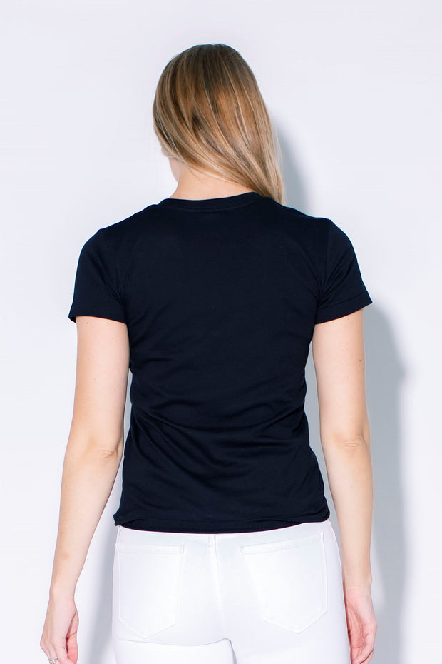 Women's Logo  Short Sleeve Shirt - BLACK