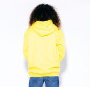 YELLOW HOODIE MADE IN THE USA NO BRAND JEANS