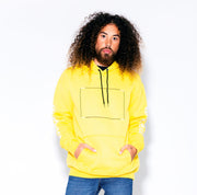 YELLOW HOODIE MADE IN THE USA NO BRAND JEANS