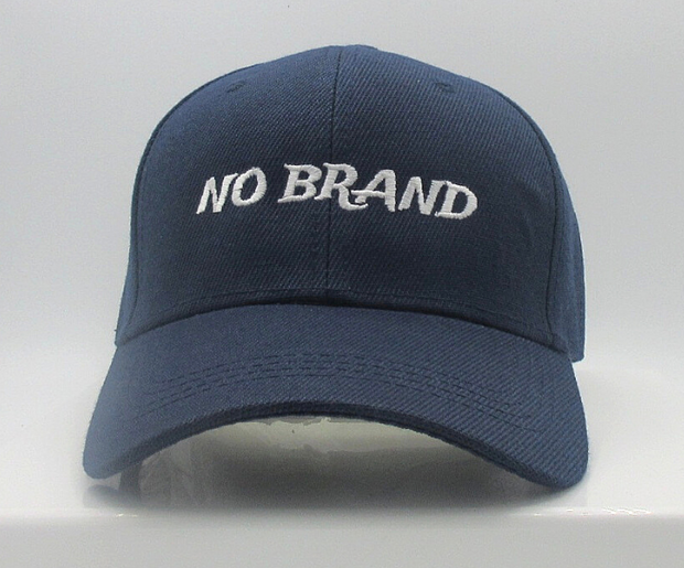 No Brand Logo Hat- Navy