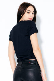 Women Logo  Short Sleeve Shirt - BLACK